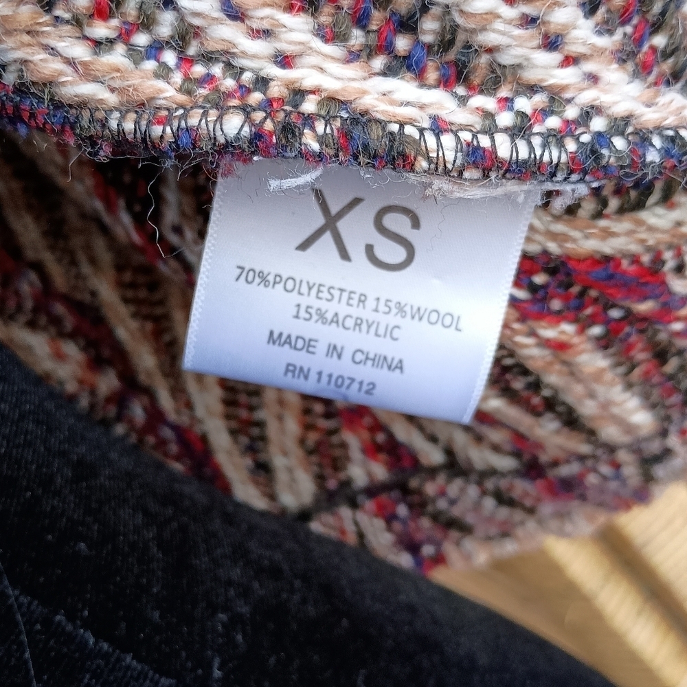 NWT Driftwood Stylish Women's Multicolor Tweed Jacket_XS - Picture 4 of 8